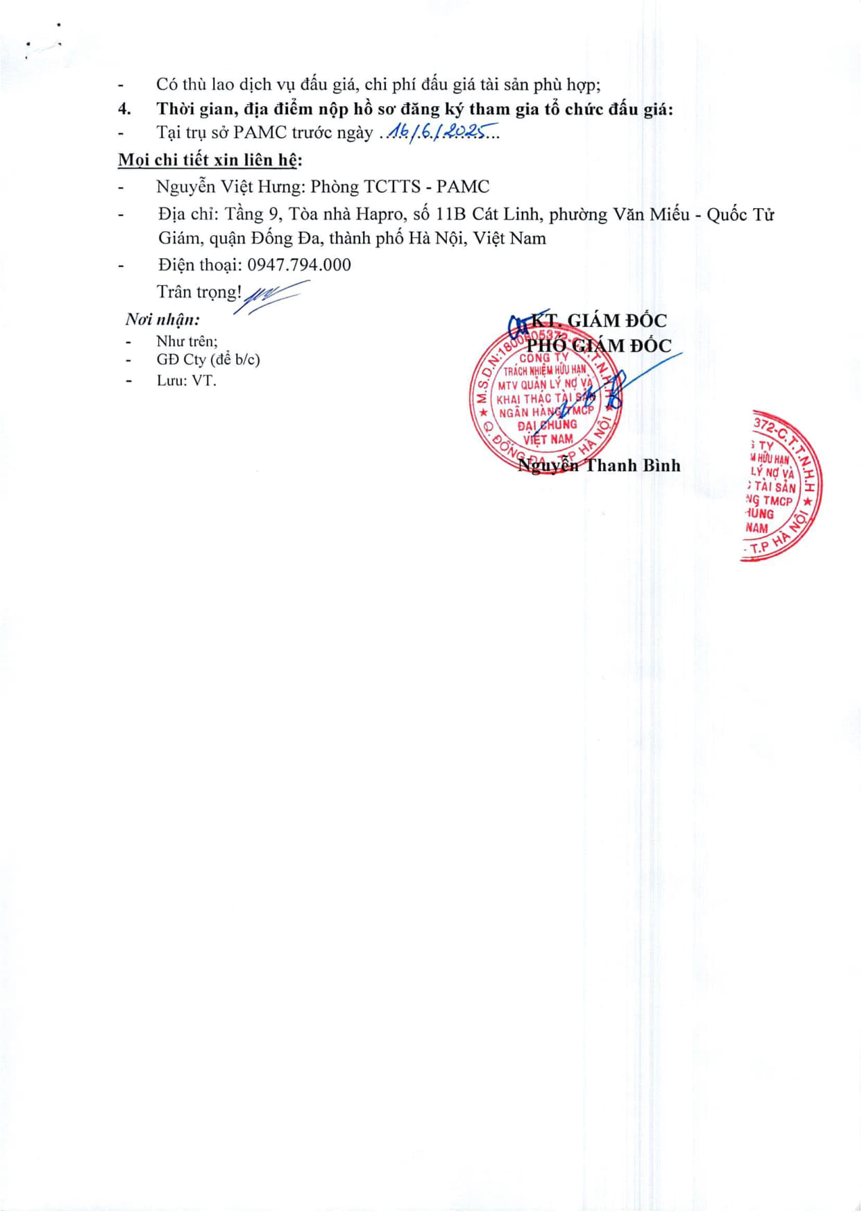 Thông báo lựa chọn tổ chức bán ĐG TS Phú Xuyên 10.6.25_2