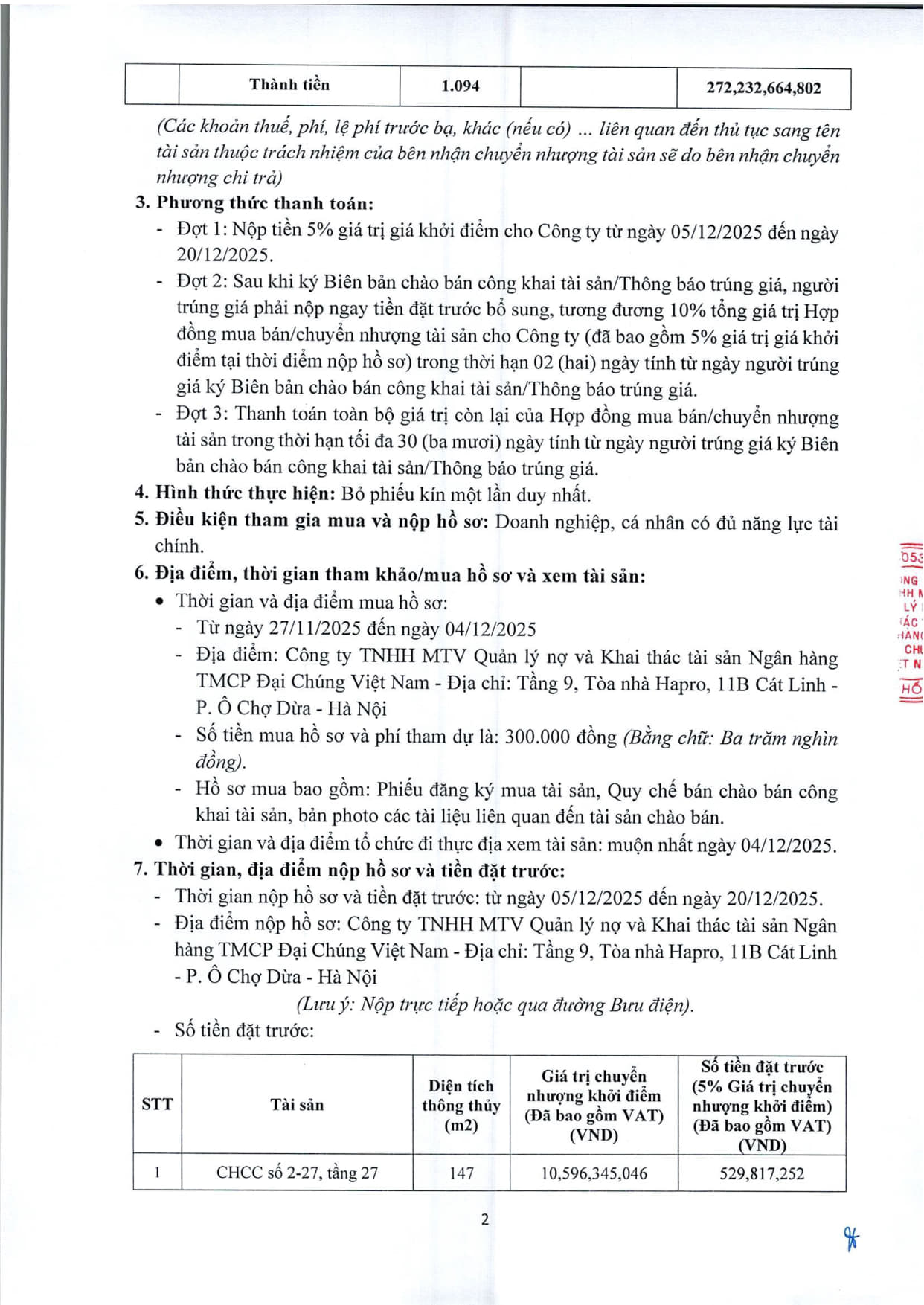 251127_Dolphin_TB về việc chào bán 15 căn hộ Dolphin_2