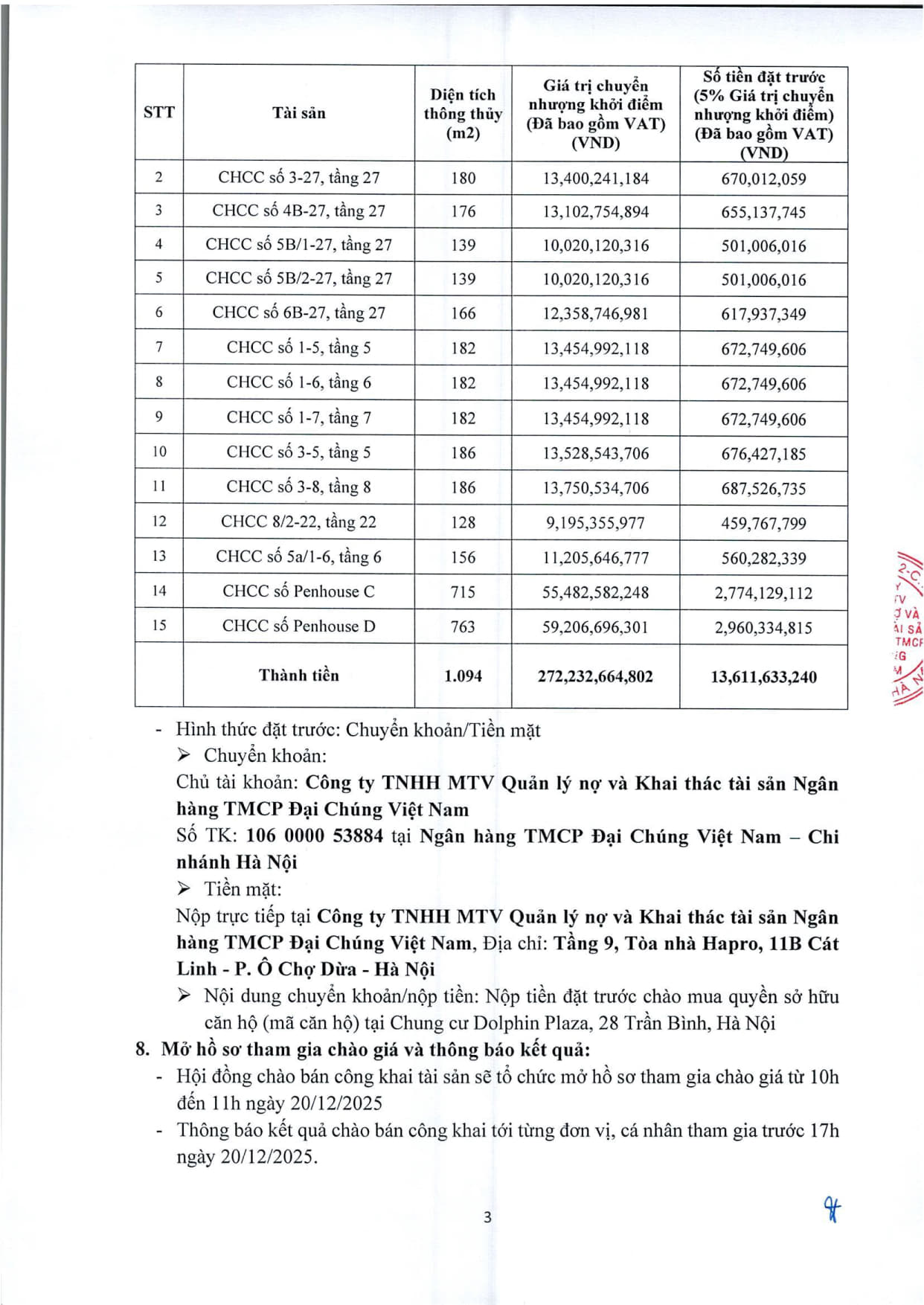 251127_Dolphin_TB về việc chào bán 15 căn hộ Dolphin_3
